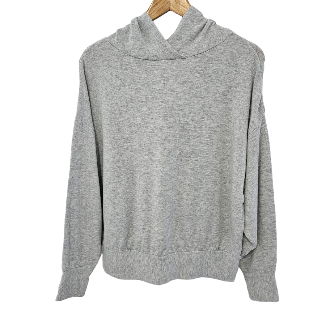 Fabletics Athletic Pullover Grey Hoodie Sweatshirt